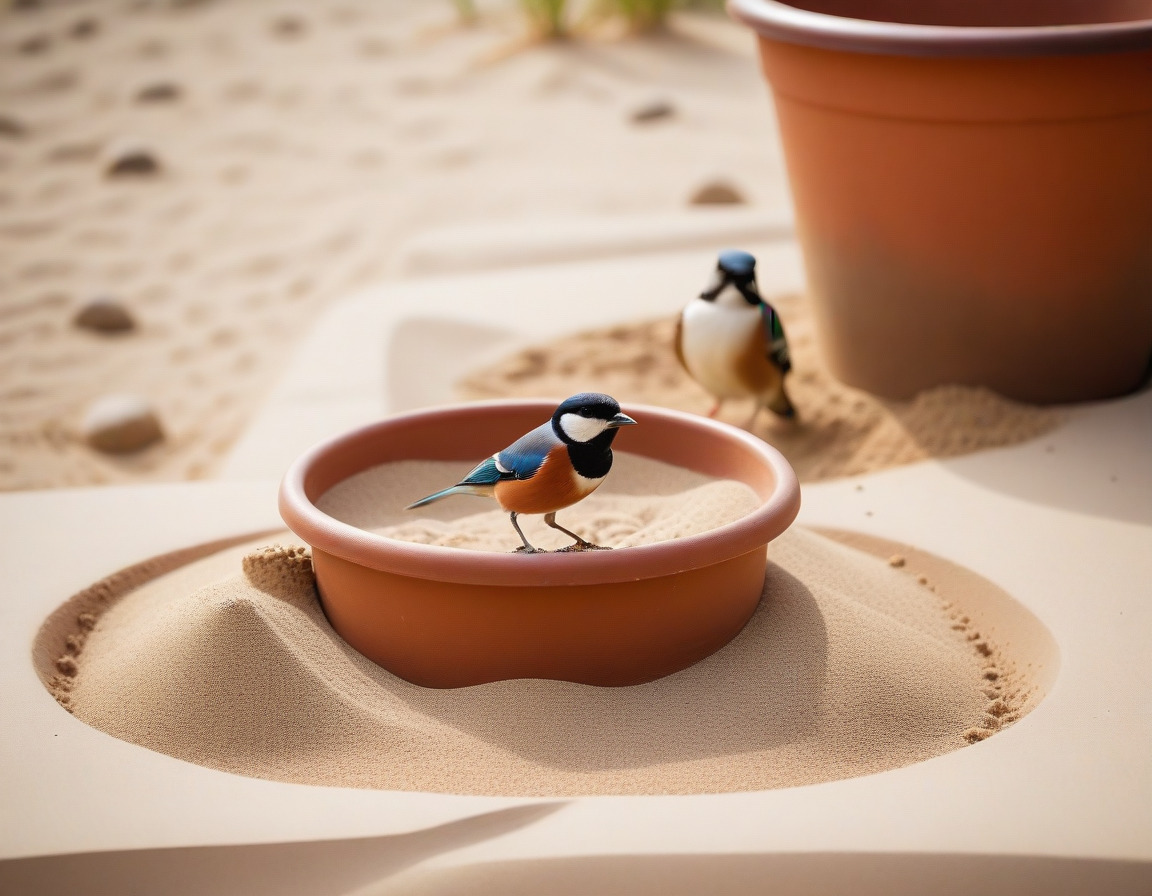 Sandbad für Vögel: Spatzenbad selber machen