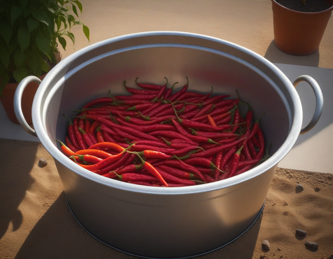 Zinkwanne bepflanzen ohne Löcher – Chillis kultivieren